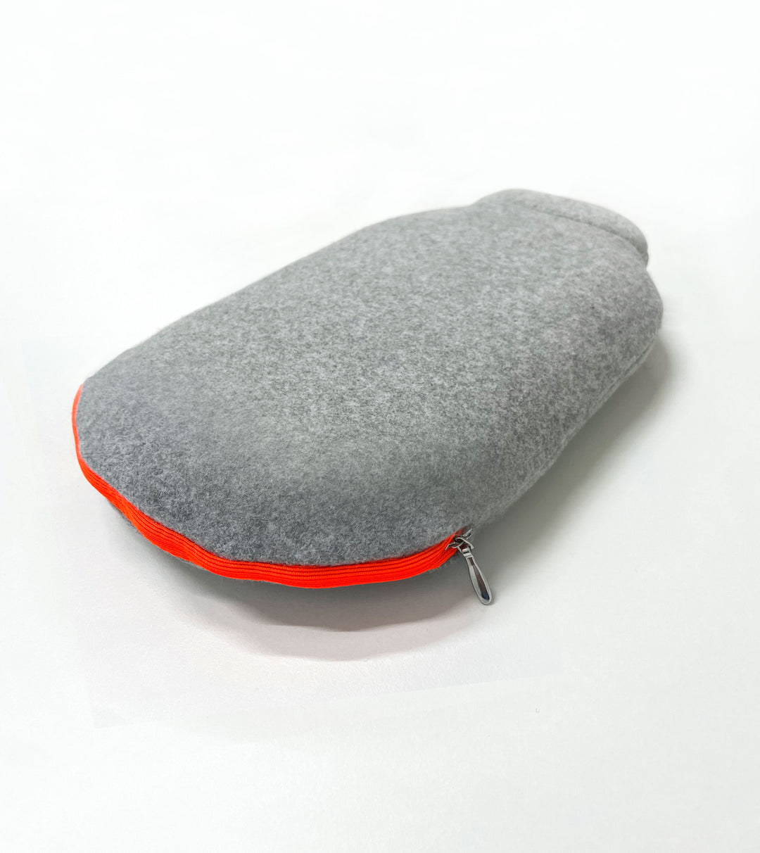 Cozy Cloud - Baumwollbezug Nebelgrau – orange