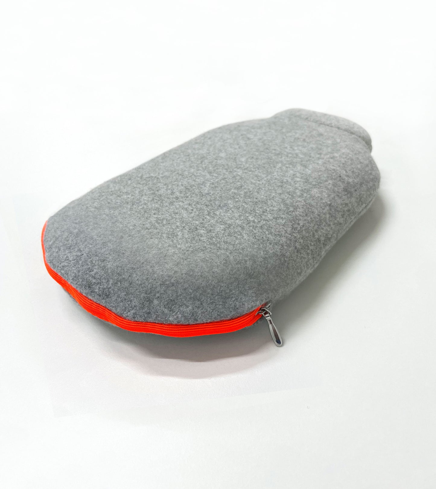 Cozy Cloud - Baumwollbezug Nebelgrau – orange