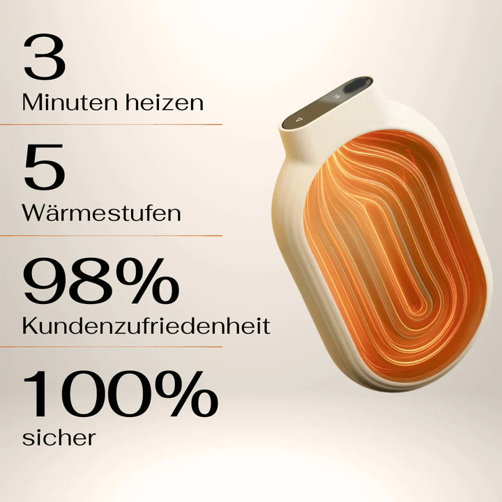 Vaerm - die erste elektrische Wärmflasche, die sich wie eine echte anfühlt. Kaufen Sie dieses Produkt für ein Leben lang - hergestellt nach deutscher Ingenieurskunst. Auf Sicherheit geprüft und CE-zertifiziert